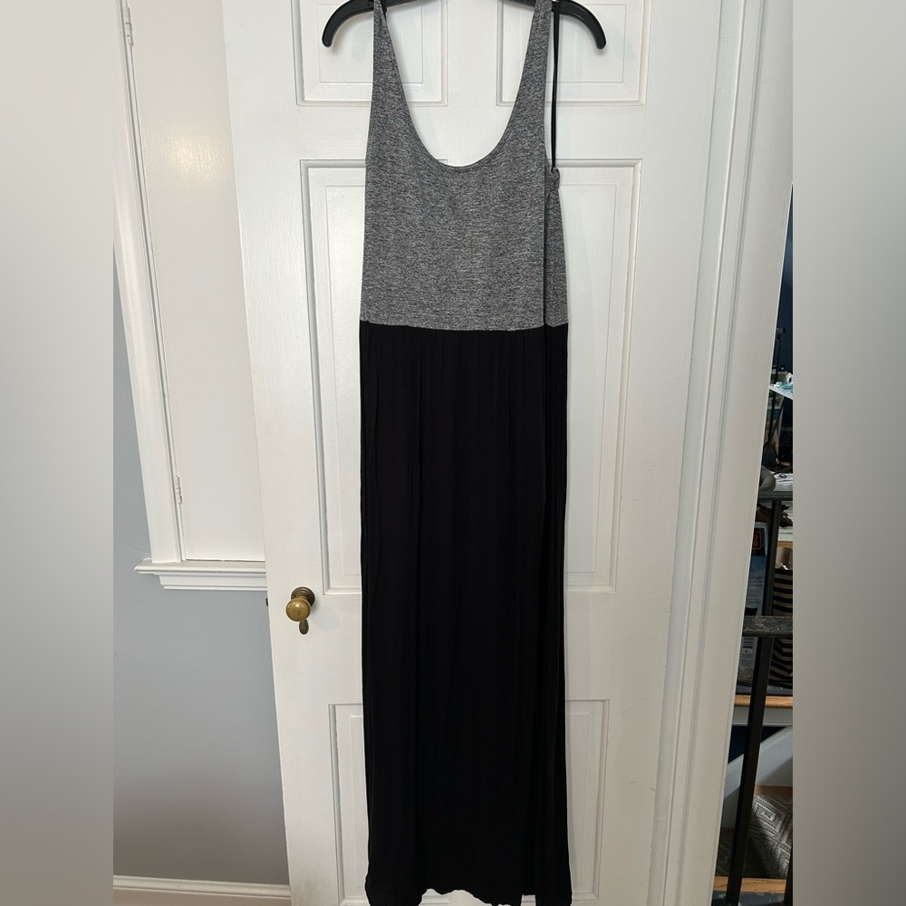 Lou & Grey maxi dress, gray/black, L/XL